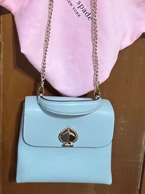 Kate Spade Mini Top Handle Romy Cross Body in Cloudmist